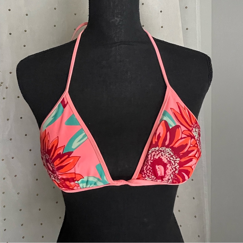 Floral bikini top